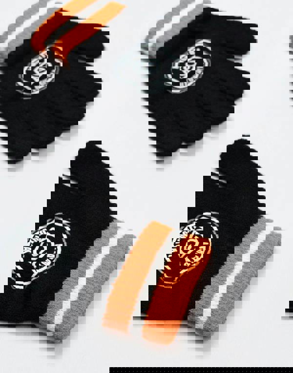 Naruto Boys Black Character Beanie and Gloves Set (One Size)