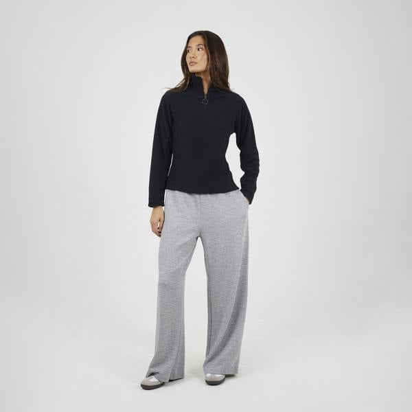 Brave Soul Black Quarter Zip Polar Fleece Sweatshirt - Black Image 3