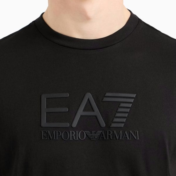 Emporio Armani EA7 EA7 Emporio Armani Visibility Tonal Logo T-Shirt Black