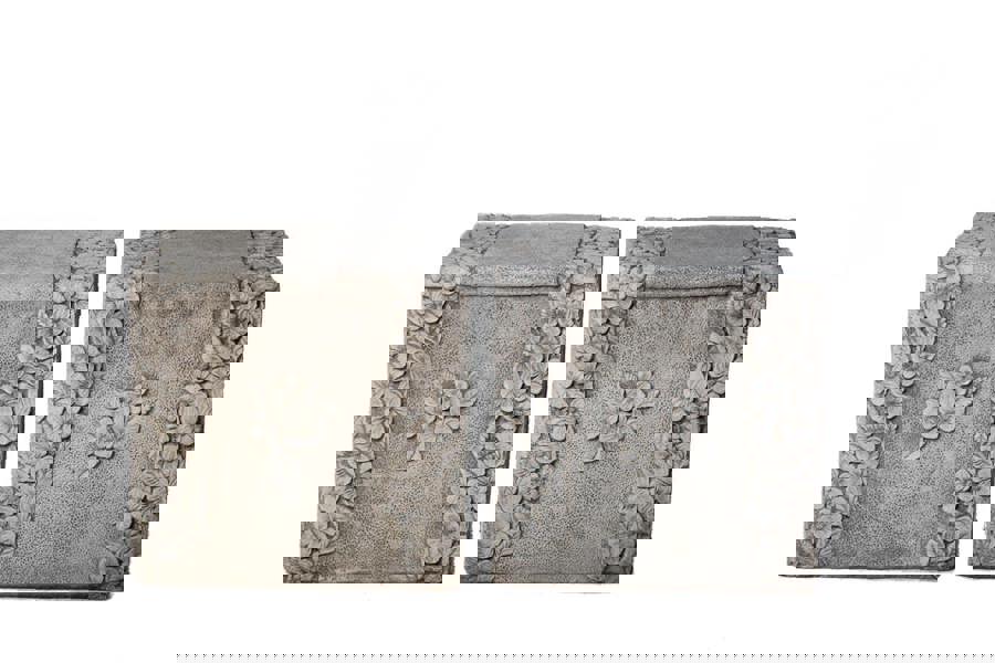 Pair of Lovely Daisy Design Garden Seats / Garden benches