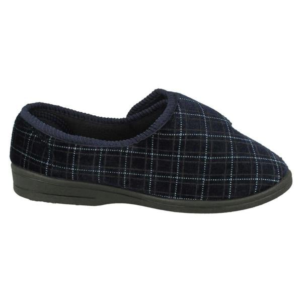 Spot On Mens Spot On Hook & Loop Slippers MVSN