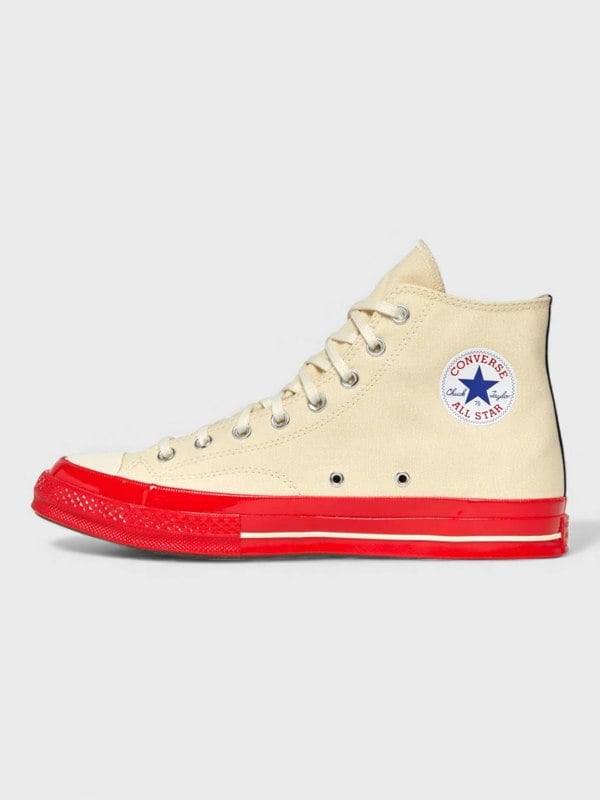 Converse Comme des Garçons Play x Converse Chuck 70 High Pristine Red