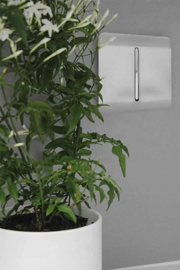 Trendi Switch 1 Gang Intermediate Rocker Light Switch in Brushed Steel