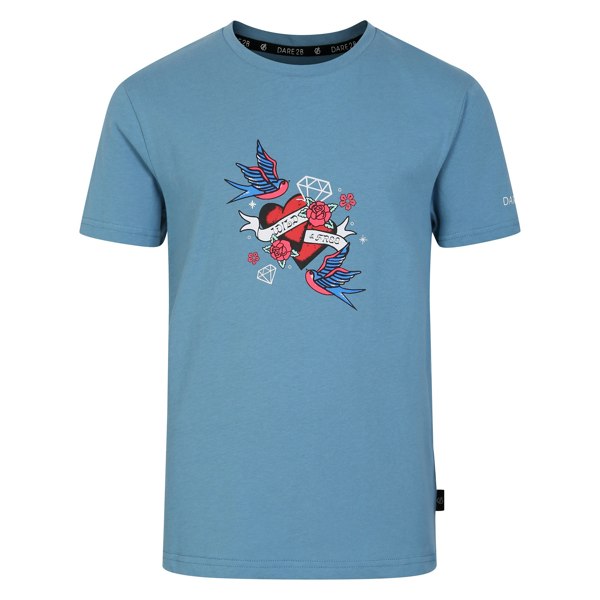 Dare 2B Childrens/Kids Trailblazer II Heart T-Shirt - Niagara Blue