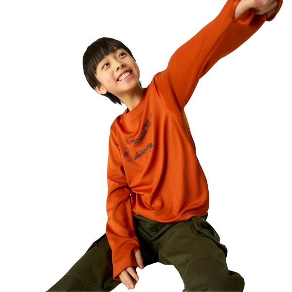 Regatta Childrens/Kids Alvarado Big Logo T-Shirt - Rooibos Tea - 