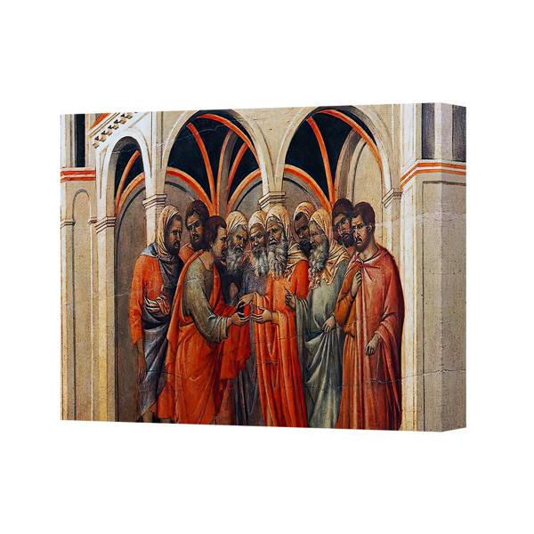 Benjamin Tate Design Biblical Disciples Gather Inside Archway Canvas Wall Art