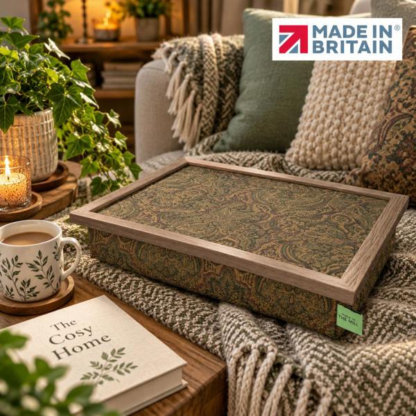 Made in the Mill Luxury Templeton Tapestry Lap Tray with Bean Bag Base