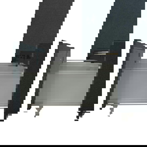 Dorel Home Kelly Bed with Storage Fabric Navy - Double