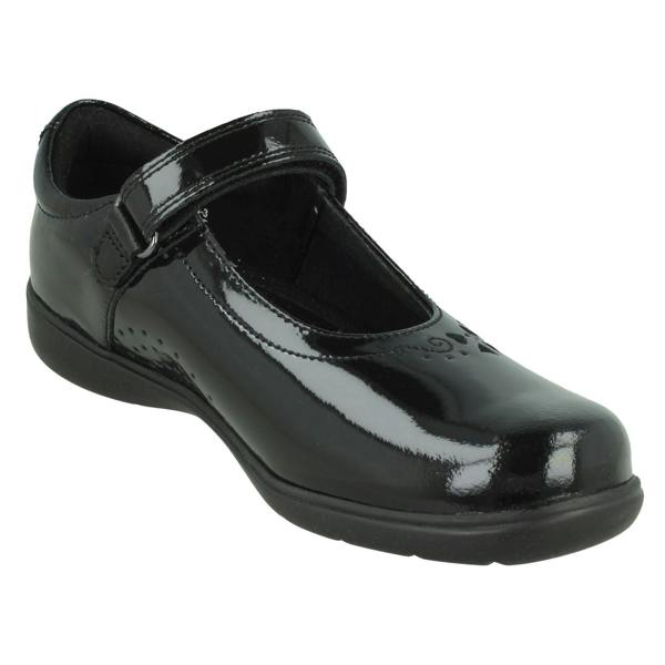 Start-rite Girls Start-Rite Heart-Bow School Shoes Glisten