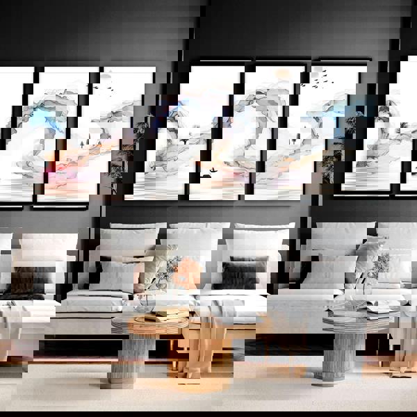 Calm artwork Wall Art prints | set of 3 framed prints