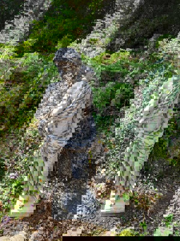 Large Greek style Hunter Male Stone Cast Statue