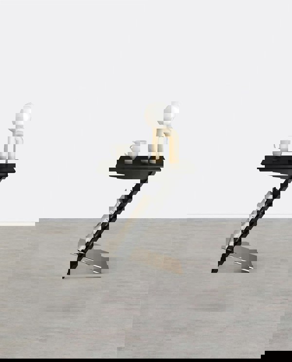 Weilai Concept Adrian Side Table With Magazine Rack, Solid Wood