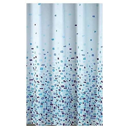 Blue Canyon Polyester Shower Curtain, White