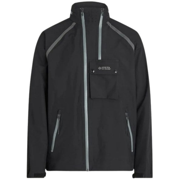 Belstaff Solid Twin Thin Waterproof Track Track Jacket - Black