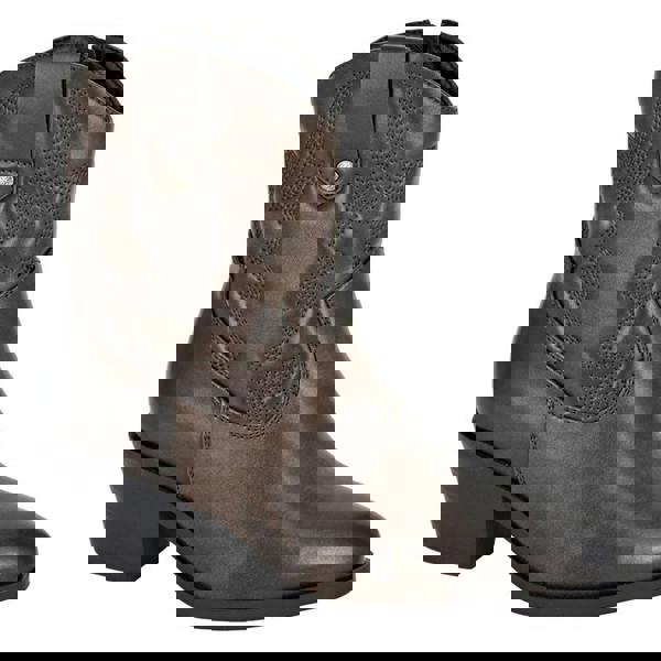 Cipriata Womens/Ladies Bertilla Burnished Ankle Boots - Dark Brown