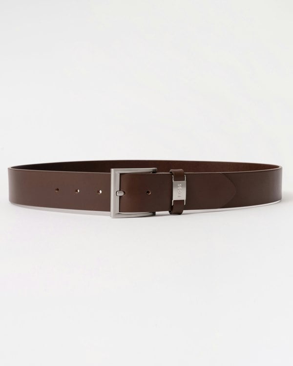 BOSS Orange Connio Mens Leather Belt NOS - Dark Brown 202