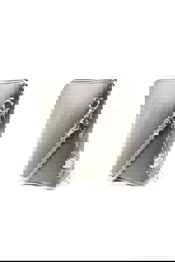 Kitise Small Italian Leather Handbag Crossbody Bag With Kitise Kitty Charm