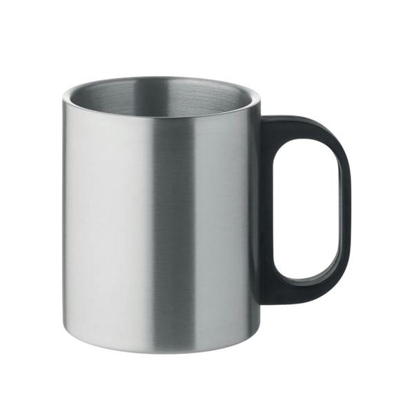 MidOcean Taniss Double Wall 300ml Mug - Matt Silver - 