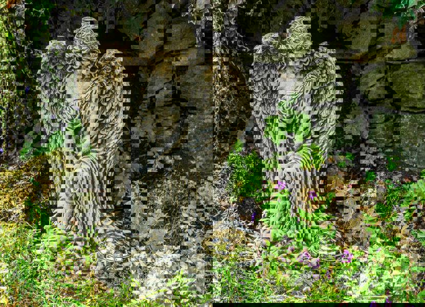 Female Angel Memorial Stone Garden Ornament