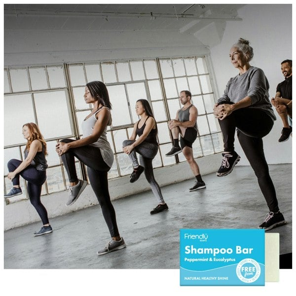 Women stretching in a gym class