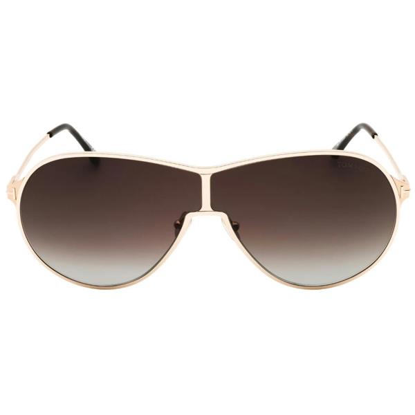 Tom Ford FT1174 Gaia 28K shiny rose gold / gradient roviex Sunglasses Female 71X2X140 One Size