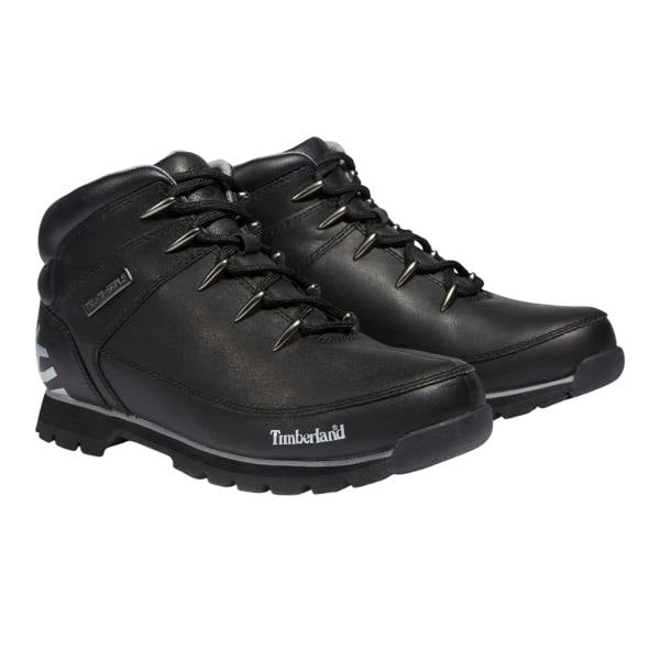 Timberland Mens Euro Sprint Leather Lace Up Mid Boots - Black