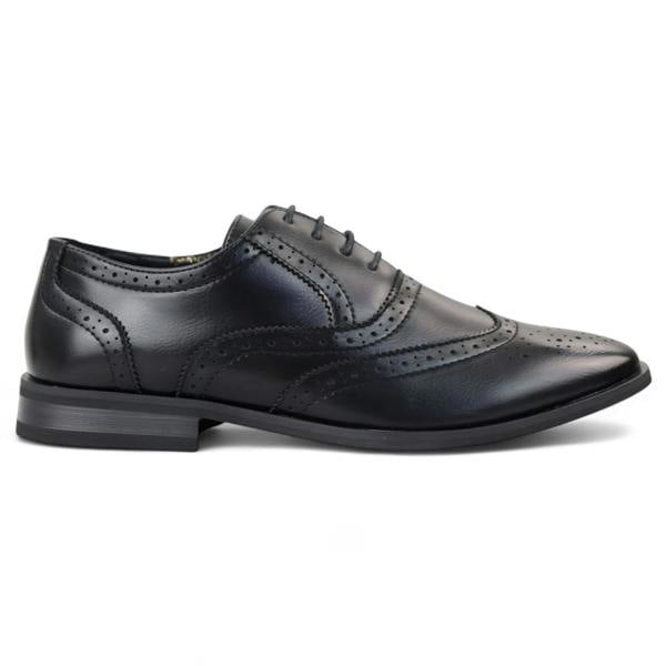 Dolcetto Men’s Black Classic Brogue Derby Oxford Shoes