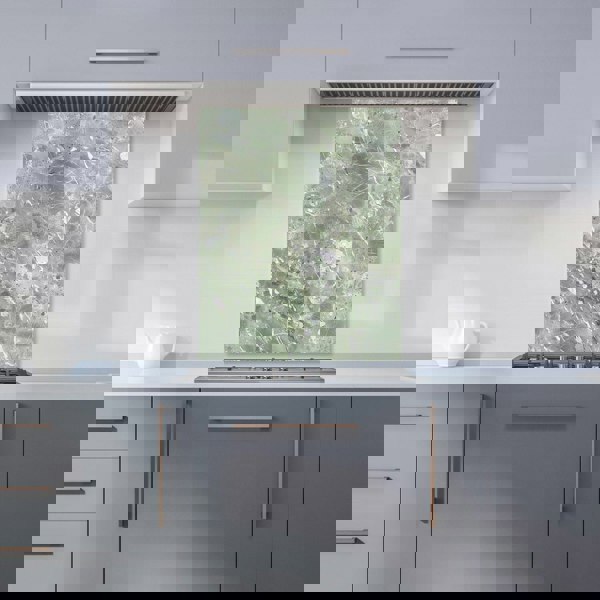 Warren Reed - Designer Polished Sage Green Quartz Effect Kitchen Splashback