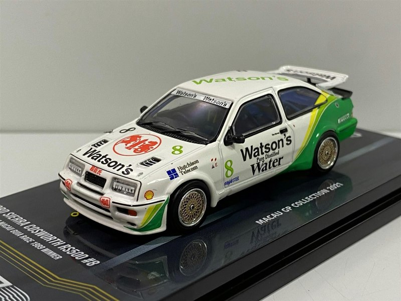 ford sierra rs500 cosworth watsons t harvey macau guia 1:64 inno 64 in64rs500mgp21w