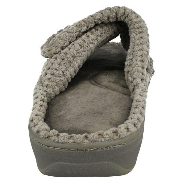 Padders Ladies Padders Cross Detailed Adjustable Mule Slippers Flo