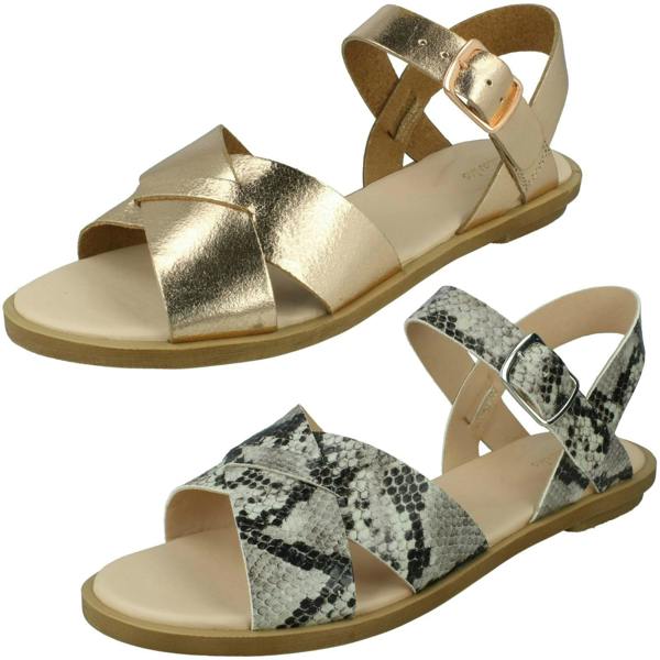 Clarks Ladies Clarks Casual Sandals Willow Gild