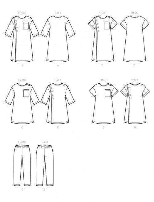 Simplicity Sewing Pattern 9578, Pyjamas for Kids, HH (3-4-5-6) - Easy