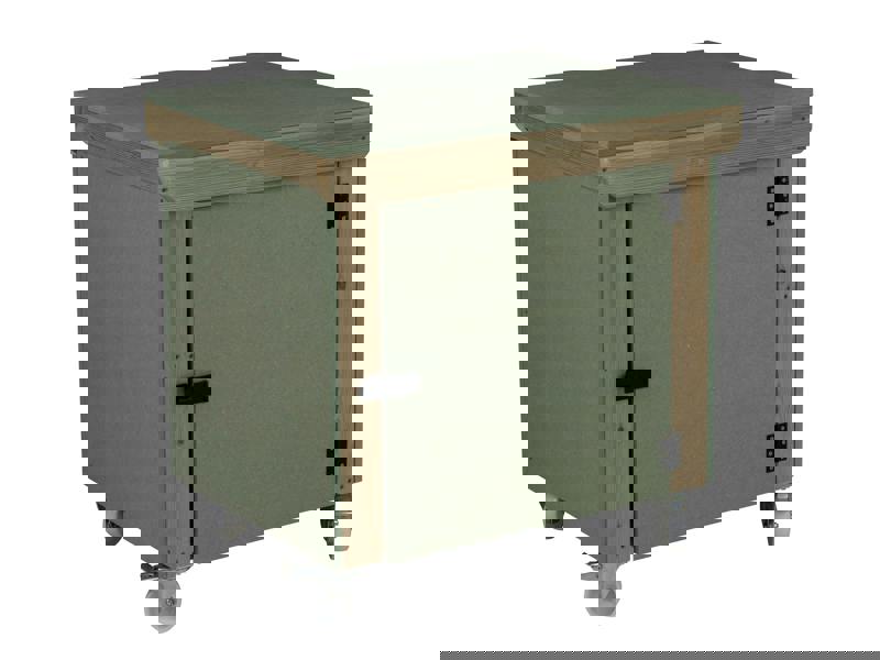 Arbor Garden Solutions Wooden UniMDF Moisture Resistant Workbench With Lockable Cupboard (V.9) With Wheels