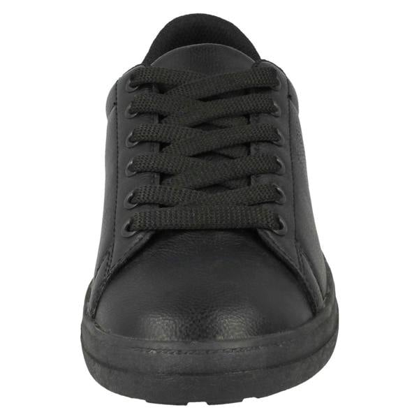 Spot On Ladies Spot On Flat Lace Up Slimline Pumps
