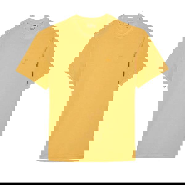 Lacoste Mens Natural Dyed T-Shirt - Orange - 