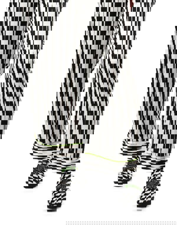 Beetlejuice Womens Black Stripey Long Sleeve Long Leg Pyjama Set