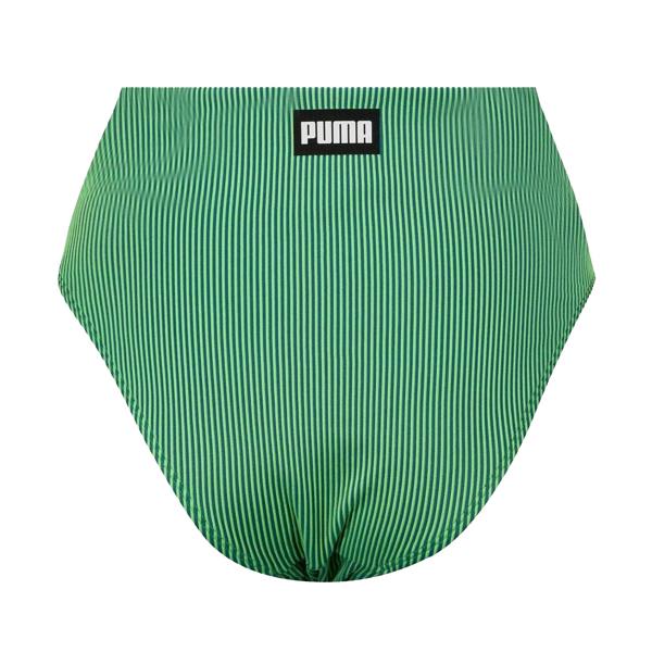 Puma Womens/Ladies Stripe High Waist Bikini Bottoms - Green - 