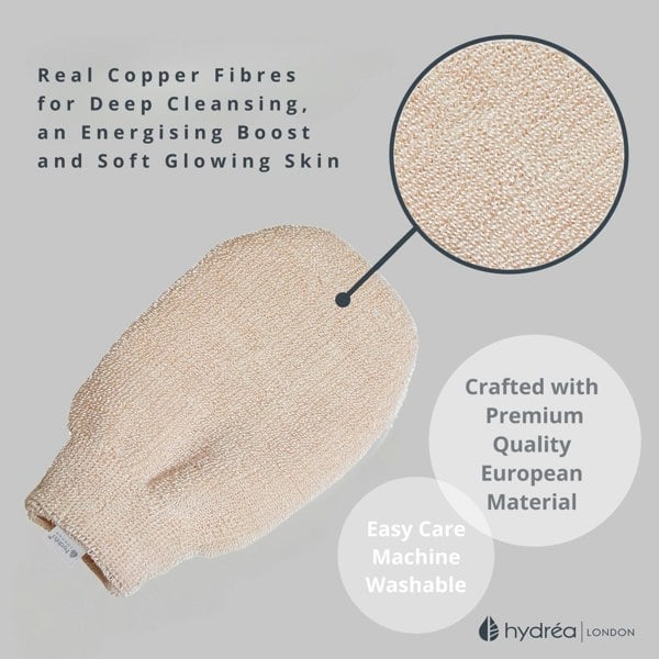 Hydréa London Copper + Cotton Spa Mitt