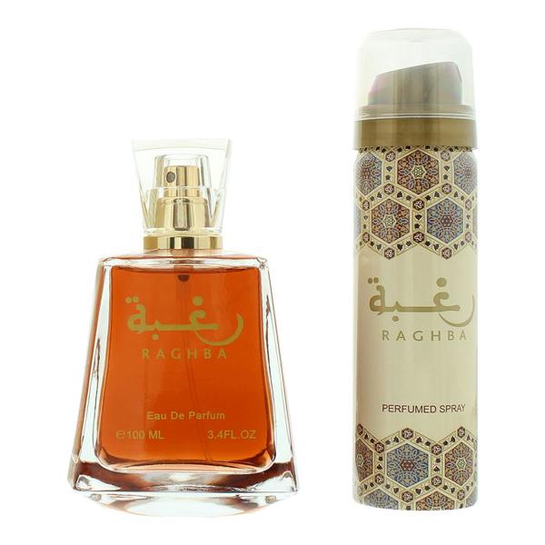 Lattafa Raghba Eau de Parfum 100ml + Deodorant Spray 50ml Gift Set for Her