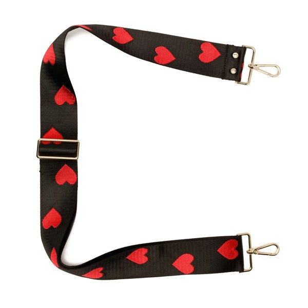 Elie Beaumont Crossbody strap - Red Hearts