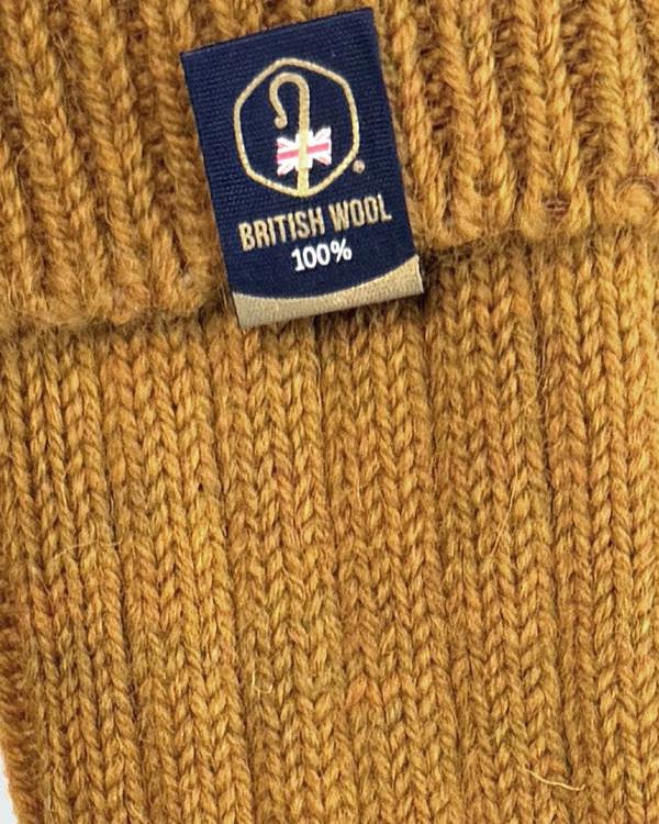 Jemsox British Wool Boot Socks – Mustard Fields | 100% British Wool Luxury Boot Socks