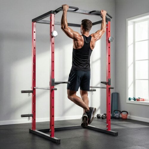 SPORTNOW Adjustable Power Tower with Pull-Up Bar & Dip Station for Home Gym
