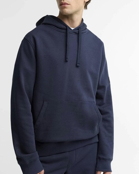 Barbour International Map Overhead Hoodie - Navy Blue
