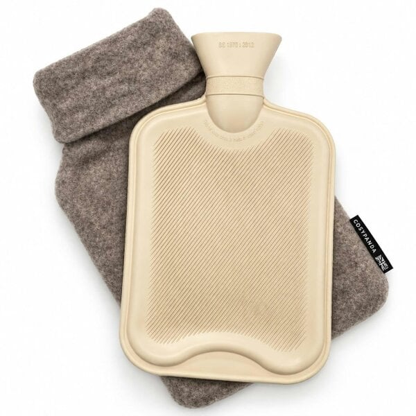 CosyPanda Warm Stone Merino Wool 2 Litre Hot Water Bottle