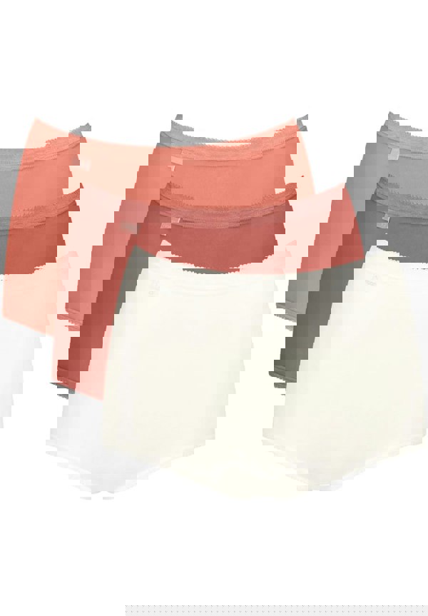 SloggiBriefs 3 - packBasic+ 3 - Pack Cotton Maxi Briefs, Apricot/White/OrangeBoxers - and - Briefs.net