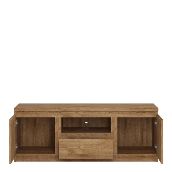 Wyld Haus Hemingway 136cm Natural Oak Wood TV Cabinet 2 Door 1 Drawer
