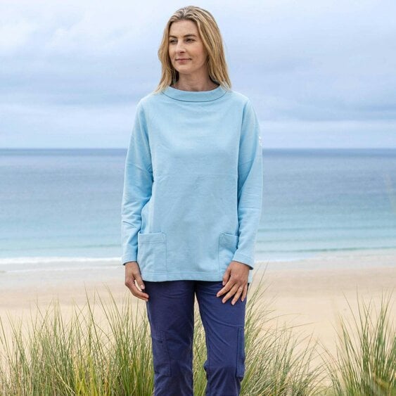 Lazy Jacks LJ94 - Plain Roll Neck Sweatshirt - Sky