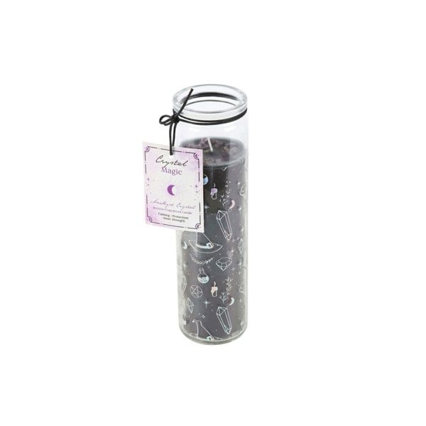Serano Crystal Witch Jasmine Tube Candle with Amethyst Chips