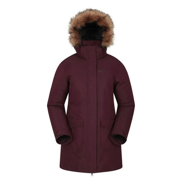 Mountain Warehouse Womens/Ladies Tarka II Long Padded Jacket - Burgundy