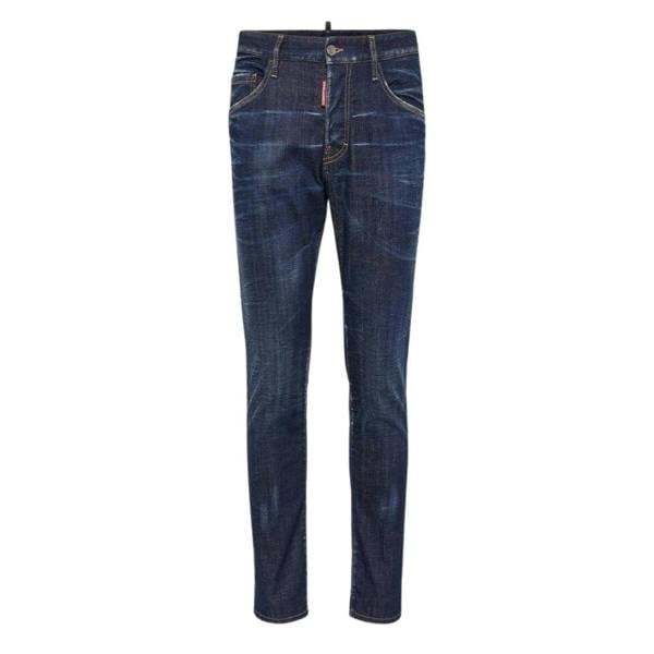 Dsquared2 Dark Clean Wash Skater Jeans Navy Blue W28